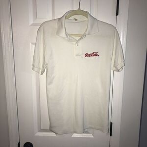 Vintage Coca Cola Polo Velva Large L